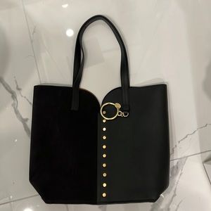 See by Chloe Gaia Large Carry All Tote in Black.